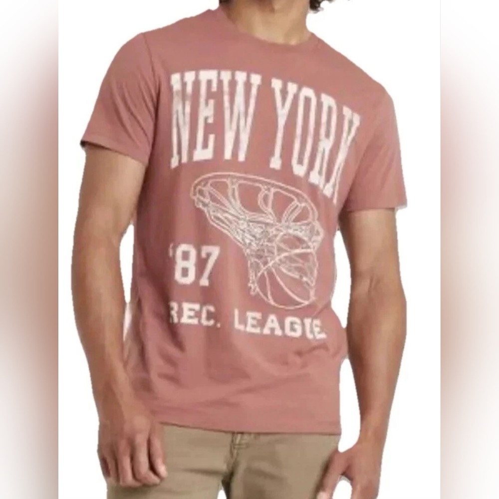 Goodfellow & Co New York Basketball Graphic T-Shirt Size Medium NWT B-2507